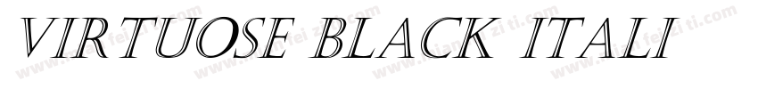 Virtuose Black Itali字体转换